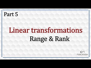Range of a linear transformation