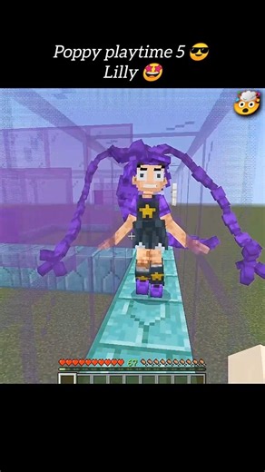 Minecraft: Meeting LILLY from Poppy Playtime Chapter 5.. 💀 #shorts