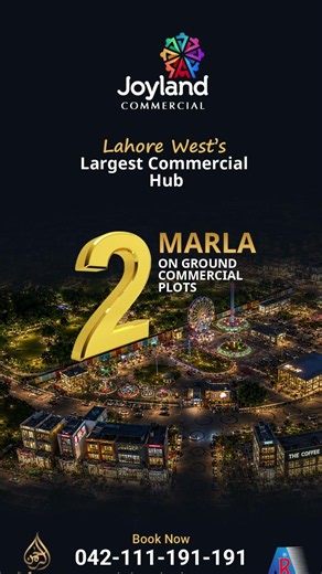 Joyland Commercial - 2 Marla on Ground Commercial Plots on Easy Installment Plan