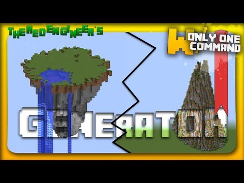 Mountain & Floating Island generator with only one command block