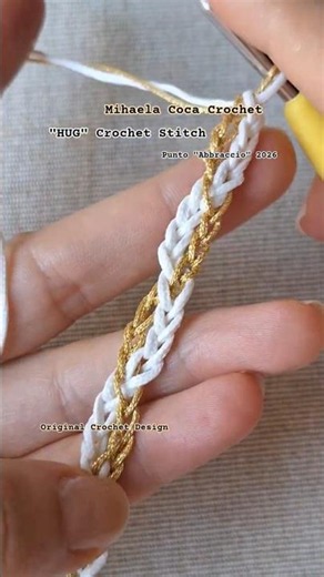 Crochet Bracelet: Easy Hug stitch for summer 🏖 Original Crochet Design 2026✨️