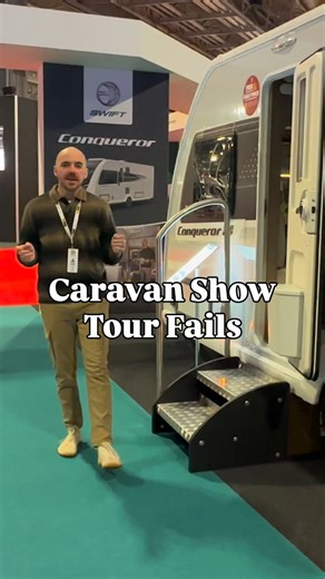A few bloopers for you from this week’s tour of the NEC! 😅 The full vlog is now live on my YouTube Channel. #caravan #caravaning #caravanning #caravanshow #caravans #caravanlife #caravanlifestyle #caravanholiday #caravansofinstagram #camping #campinglifestyle #camper #traveltrailer #rvshow #rv #blooper #bloopers #fail #youtube | Not Another White Box - Home Of Quirky, Cool And Unusual Caravans