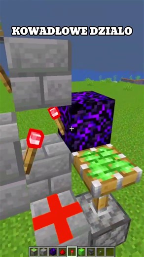 KOWADŁOWE DZIAŁO W MINECRAFT 💀#minecraft #shorts #minecraftshorts #minecraftmemes #trending