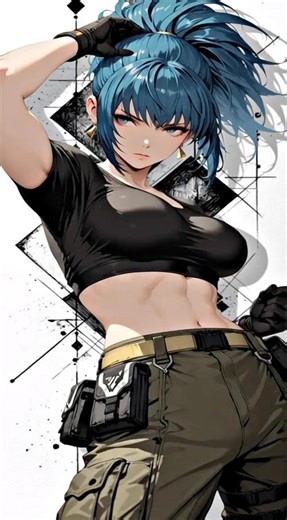 Leona #kof #leona #anime #manga #ikariteam