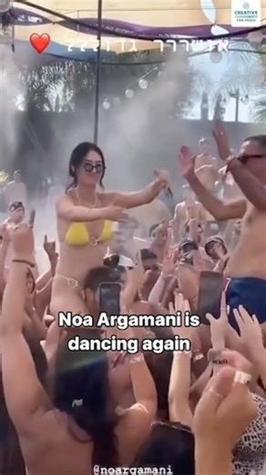 Noa Argamani is dancing again. We will never forget the look of horror on her face when Hamas kidnapped her on October 7. After being rescued, Noa and her father live life to the fullest. Listen to her powerful speech. | Creative Community for Peace - CCFP