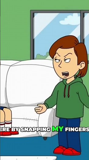 Caillou Gets Pushed Into a PORTAL | GoAnimate Shorts #caillougetsgrounded