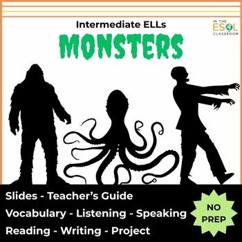 Halloween Lesson Plans ESL, ELL, MLL / Monsters / Body Parts / Intermediate