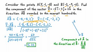 Finding the Component of a Vector