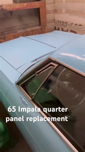 65 ￼Impala quarter panel replacement #custom #automobile ￼