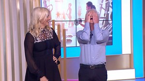 933K views · 679 shares | There was a mouse causing havoc in the studio today, but what happens when Phillip Schofield frightens Holly Willoughby? Well it could be one of three things...   | This Morning | Facebook