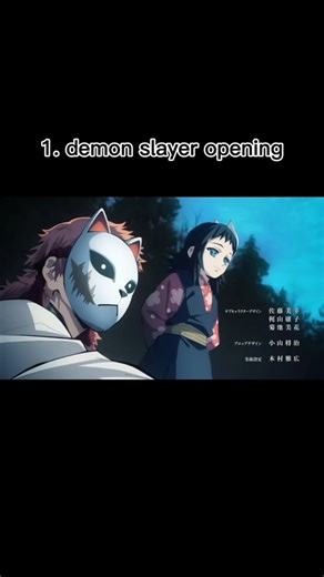 anime opening songs #anime #onepiece #demonslayer #goku