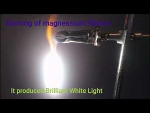 Burning of Magnesium ribbon