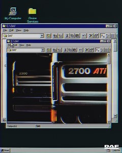 151K views · 127 reactions | Throwback to the awesome vibes of the 90s! Reliving the era of Windows 95, mixtapes, and these iconic DAF trucks.  | DAF Trucks N.V. | Facebook