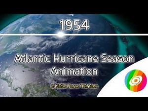 1954 Atlantic Hurricane Season Animation v.2