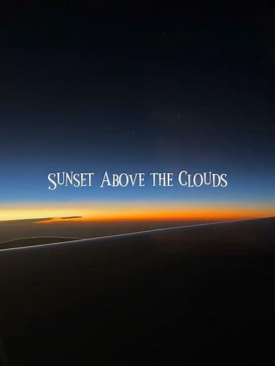 Flying Above the Clouds at Sunset | Stunning Airplane Window View for Travelers