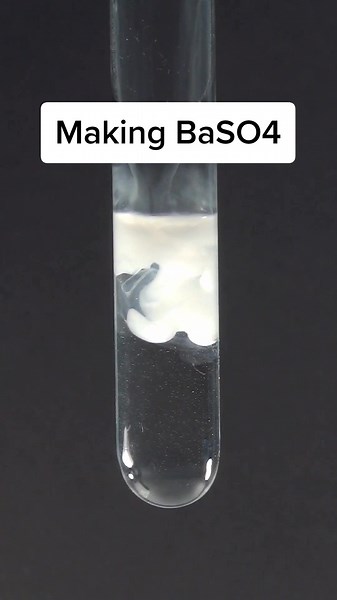 Making BaSO4 #chemistry #experiment #science