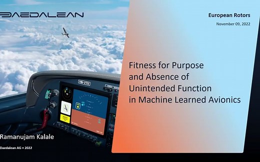 EASA Rotorcraft & VTOL Symposium 2022 - Unintended Function in ML