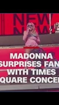Strike a pose: Madonna surprises New Yorkers with pop-up concert