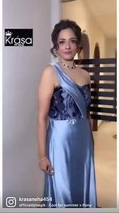 Effortless-Genderless . Nomad by #krasabyneha . Drop dead gorgeous #happyclient #prettywoman . In frame : @sonalrg . . For more details call over 9999372090 #krasabyneha #krasabynehacouture #nomad #ceremonialcouture #LakmeFashionWeek #effortless #genderless | KRASA by Neha Malhotra | Facebook