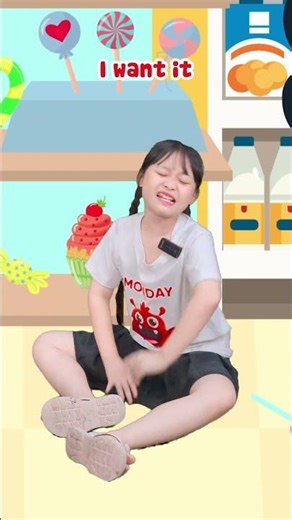 English animation: Mimi cries and throws a tantrum, making noise in public - Good Manners! #short...