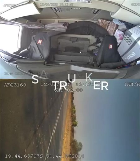 A dash camera shows a Zimbabwean truck driver sleeping while driving on the road😳 | Cucsman Zw