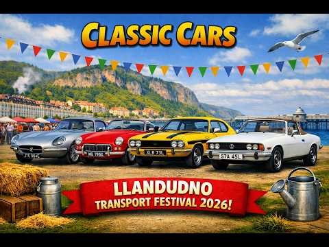 CLASSIC CARS seen at Llandudno Transport Festival 2026