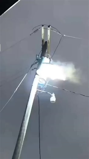 2K views · 314 reactions | Transformer Bank Arc Flash #lineman #electric #electrician #switch | Line Man | Facebook