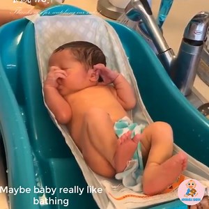 10K views · 503 reactions | Newborn baby wasshing and bathing the first time | Adorable Babies | Facebook