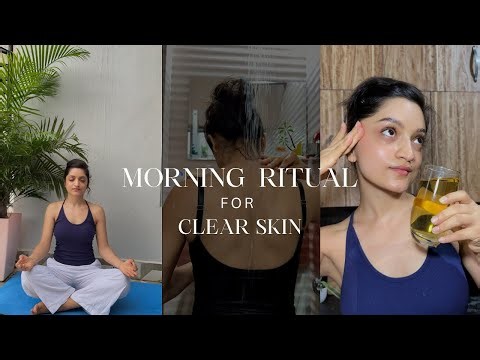 Morning Ritual For CLEAR Skin ✨( No Expensive Skincare Needed)🌿