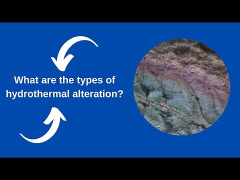 What are the types of hydrothermal alteration?