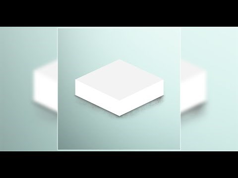 how to create 3d cube template in Photoshop