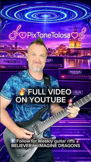 BELIEVER in another TIMELINE 🎸( Believer - Imagine Dragons Guitar Cover) #guitarcover #pixtonetolosa