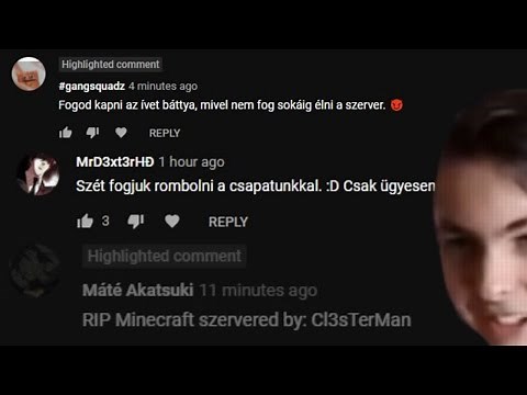 Megfenyegettek: Szétrombolják a minecraft szerverem | genyamama jelenség