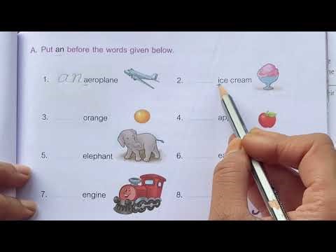 English Grammar - Use of A and An /Practice Worksheet