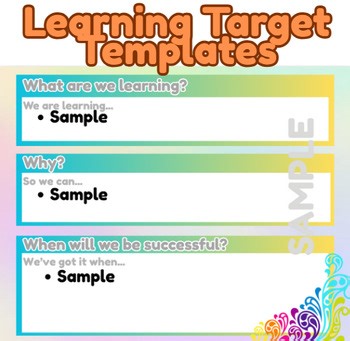 Learning Target Templates - Set 2