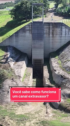 Como funciona o canal extravasor da Barragem de Ituporanga