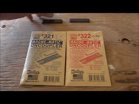 how to uncouple rail cars in HO scale