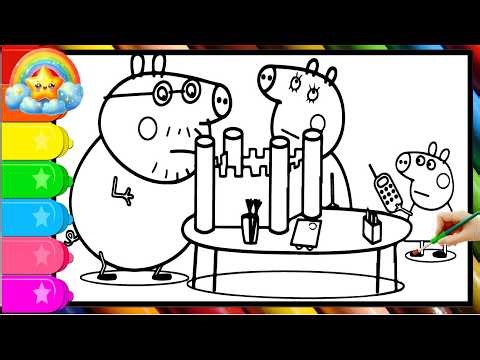 Peppa Pig Make Project School | Peppa Pig Official Full Episodes | Peppa Pig coloring book