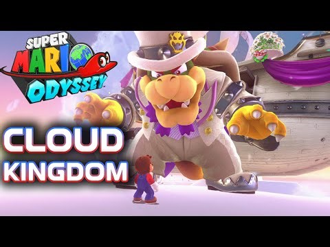 Super Mario Odyssey – Cloud Kingdom Bowser Boss Fight | Full Gameplay Walkthrough