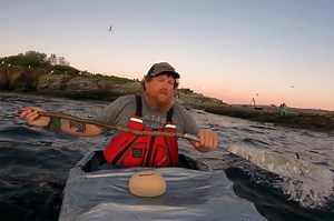 YouTuber Zachary Fowler sets sail on kayak made of duct tape