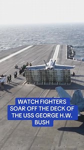 12K views · 210 reactions | Get an up close view of fighter jets launching off an aircraft carrier #fighterjets #jets #military #troops #navy #jets #aircraftcarrier | Navy Times | Facebook