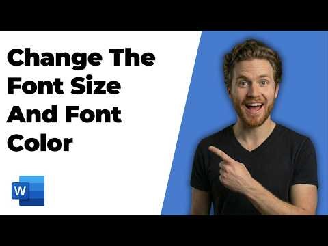 How To Change The Font Size And Font Color In Microsoft Word (Easy Guide)