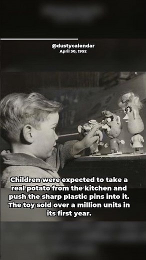 The Original Mr. Potato Head Didn't Come With a Potato, Kids Had to Use Real Ones.