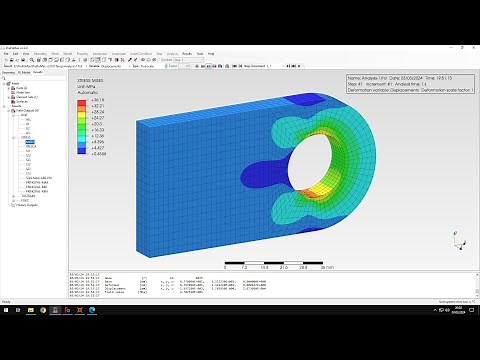 PrePoMax (CalculiX FEA) - Tutorial 41 - Lifting lug