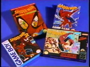 1991 Nintendo Spiderman Game Cartridge Commercial