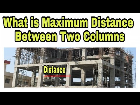 Maximum Distance between Two Column || Column Spacing || Column Size