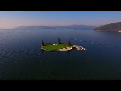 CdA Resort Golf Course Hole 14 Fly Over