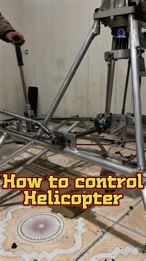 That's how to control a helicopter #avation #machine #aircraft