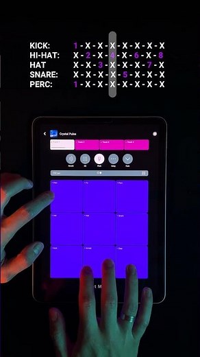 BEAT MAKER APP l Crystal Pulse l Tutorial #music #beatmaker #edm #beats #viral #fingerdrumming