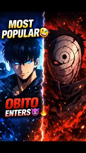 “Jin-Woo Thinking He’s the Most Popular Anime Character… But Obito 😅🔥 | Anime Edit